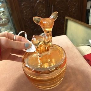 Vintage Other - FREE w/$140 purchase Bambi Deer Glass Jar Vintage Other - FREE w/$140 purchase Bambi Deer Glass Jar